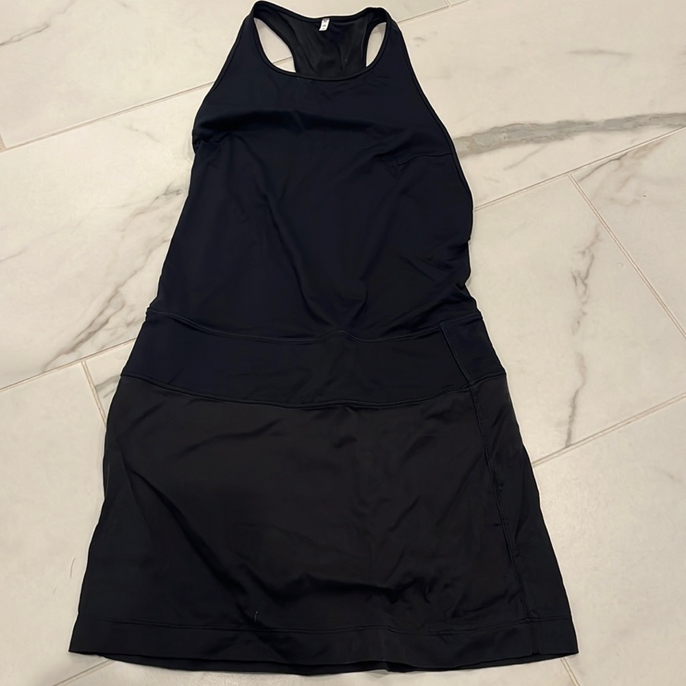 Lululemon black dress cover-up.